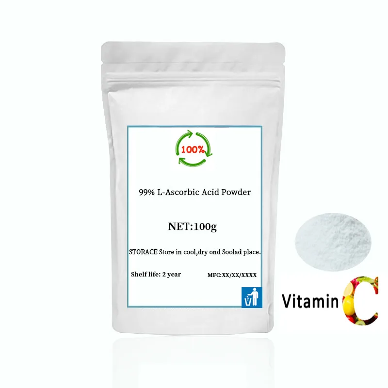 L аскорбиновая кислота 99% эффективно осветляет тон кожи улучшает затемнение