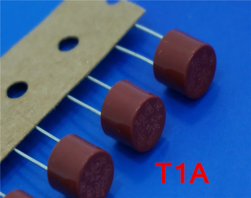 (10 шт./партия) T1A 250V TR5 сверхминиатюрный предохранитель медленного выдува UL VDE RoHS