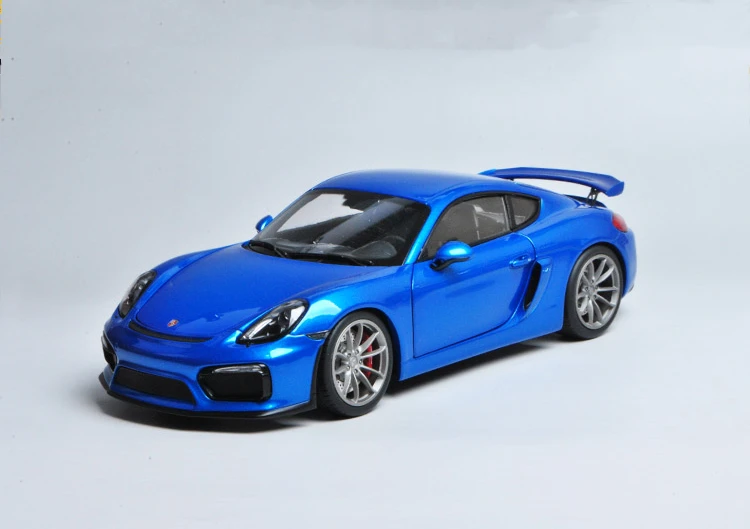 

1/18 Scale Pche Cayman GT4 Blue Diecast car Model Toy Collection