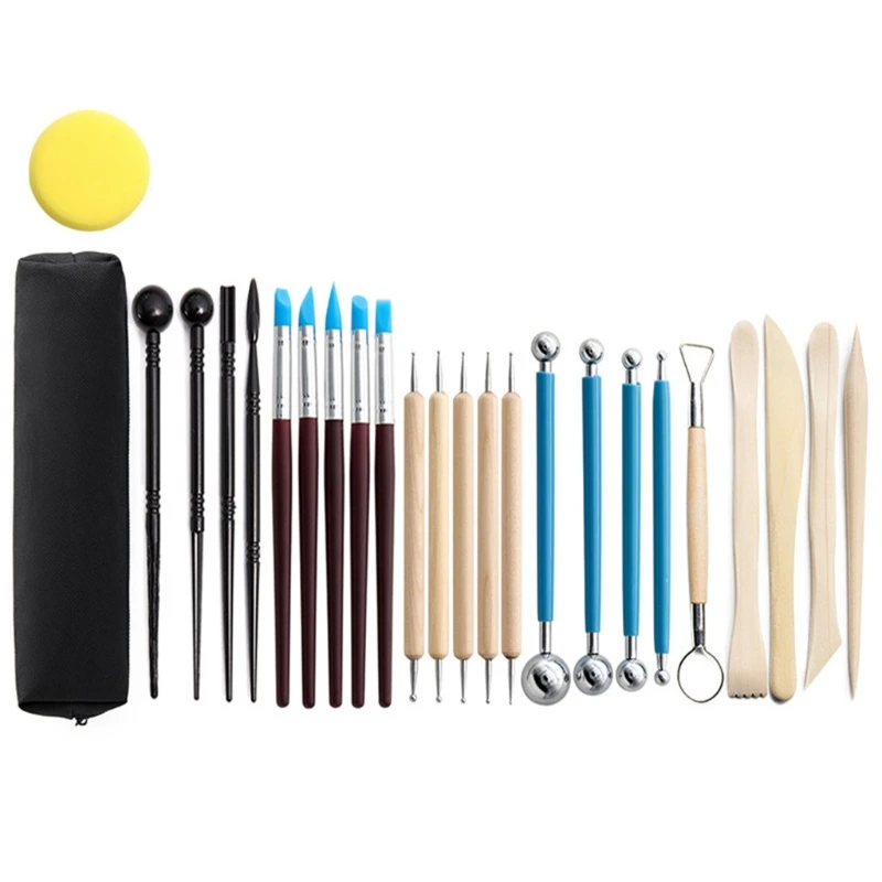 

Набор глины для рукоделия, 25 шт., ручка для сверления, керамика, искусственный нож для скульптуры, набор для рукоделия