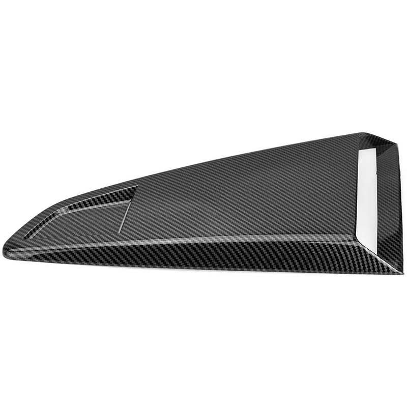 

for Ford Mustang 2015 -2020 Carbon Fiber Car Side Window Quarter Rear Louver Vent Scoop Cover Trim Accessories