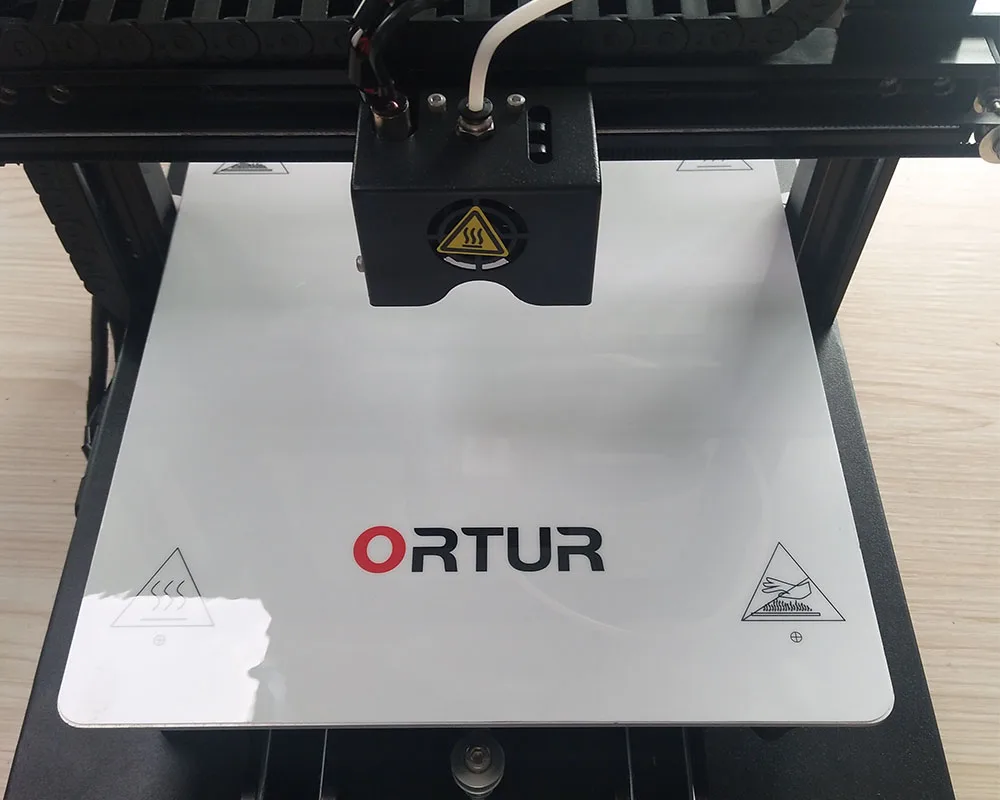 Ortur-4 Модернизированный ПЭТ 3D-принтер, сборная пластина с подогревом/ПК/магнитная накладка+ Съемная Платформа из углеродистой стали Ortur, Размер 260x310 мм