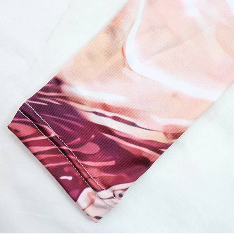 

Women Spring Dress 2021 High Collar Printing Street Style Midi Dress Pleated Sexy Clubwear Fashion Party Sexy Long Sleeve Dress
