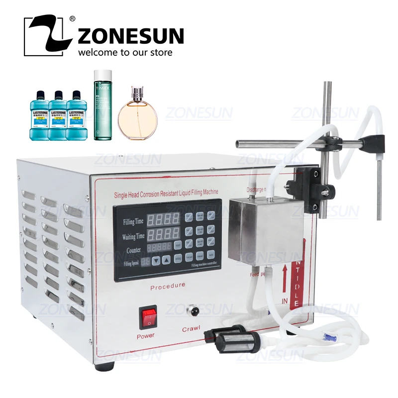 ZONESUN GZ-YG1 Автоматическая Магнитный насос из нержавеющей стали Машина Для Розлива
