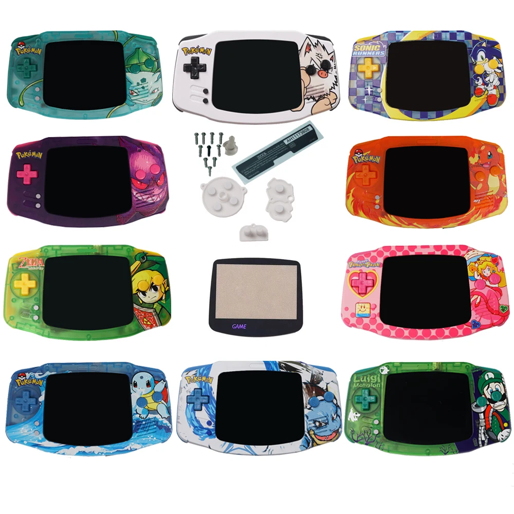 

Пользовательские UV Печатные Чехлы для GAMEBOY Advance IPS LCD корпус для GBA IPS DIY