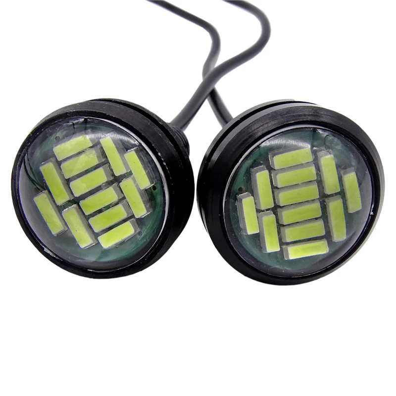 

1 шт. светодиодный светильник Eagle Eye 4014 12SMD 23 мм дневной ходовой DRL резервный светильник автомобильная лампа белый стояночный сигнальный светильник аксессуары