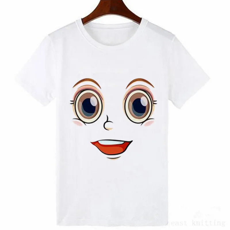 Футболка женская с круглым вырезом и коротким рукавом модная Милая рубашка в