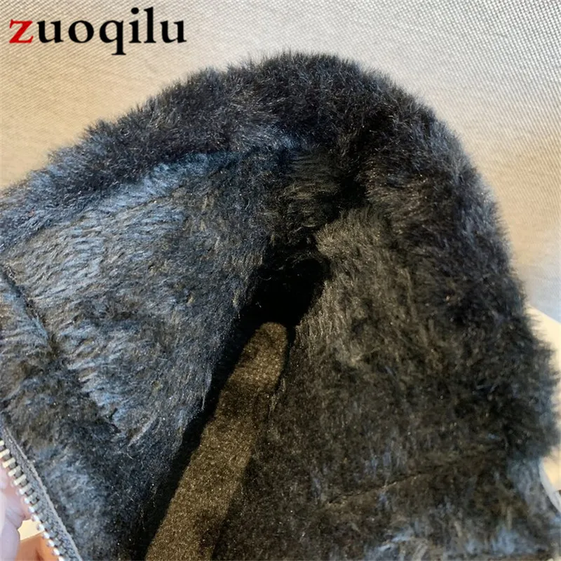 Женские зимние ботинки обувь на высокой платформе Ботинки martin женские черные