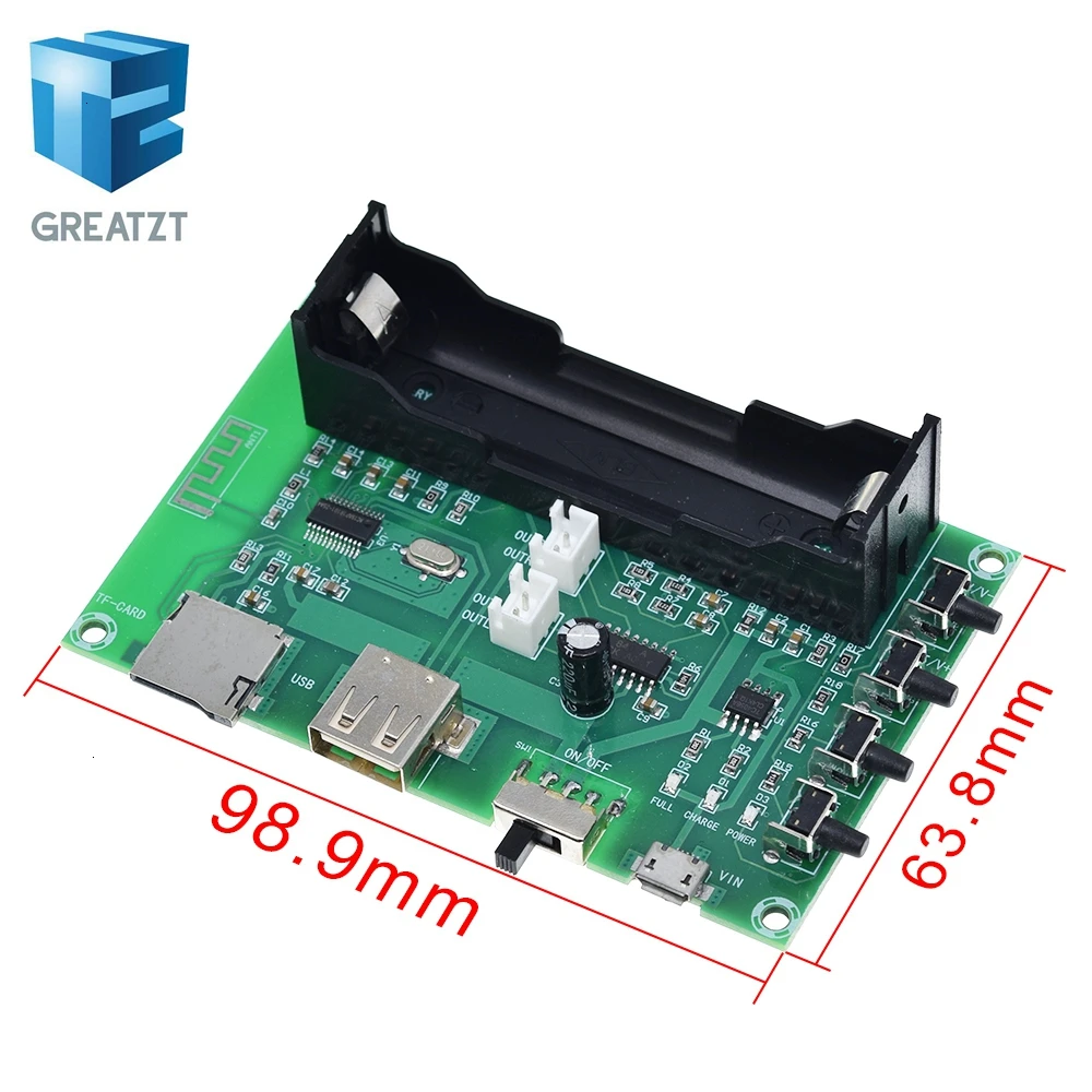 XH-A150 PAM8403 Bluetooth усилитель аудио доска для рисования 5 Вт * 2 литиевых Батарея пение