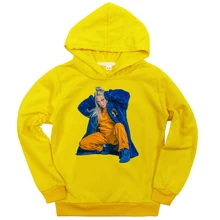 Billie Eilish/худи для девочек; модные толстовки для малышей повседневные толстовки для мальчиков и девочек; сезон весна-осень Bluza Dla Dziewczynki; размеры 2-14t