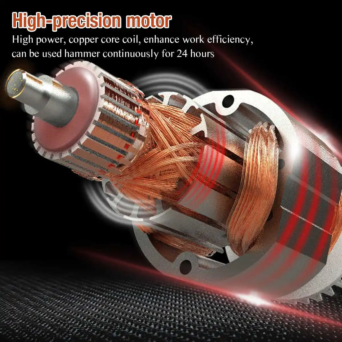 

Electric Rotary Hammer 2000W Multifunction Electric Hammer Impact Power Drill Tool Kits 33000BPM 220V Powerful Hammer