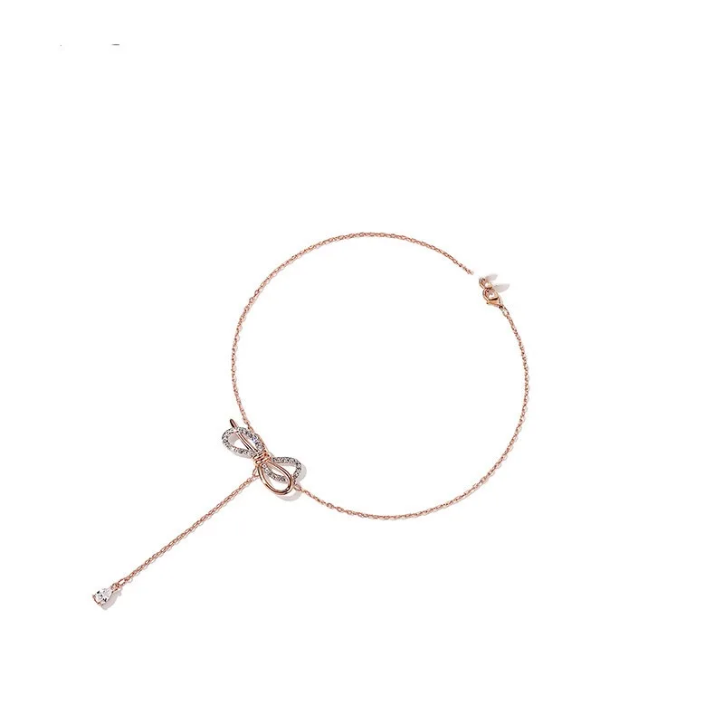 2019 Новая Модная бижутерия оптом золото лук ожерелья с подвесками для женщин