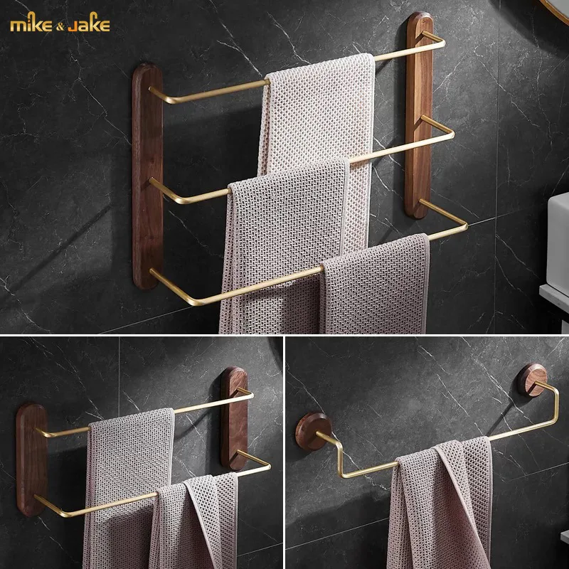

Орехового дерева вешалка для полотенец для ванной комнаты вешалка для полотенец Nordic вешалка для полотенец один бар ванная комната ПЕРФОРИРОВАННОЕ полотенце вешалка для полотенец простой творческие Тапочки стеллаж для выставки товаров