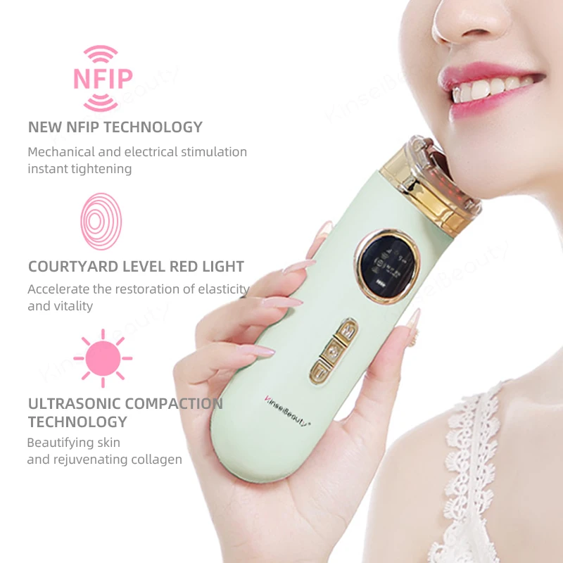 Goede Rf Huidverjonging Instrument Nfip Led Licht Skin Lifting Rimpel Verwijderen Machine Ultrasone Import Verstevigende Poriën Beauty Tool