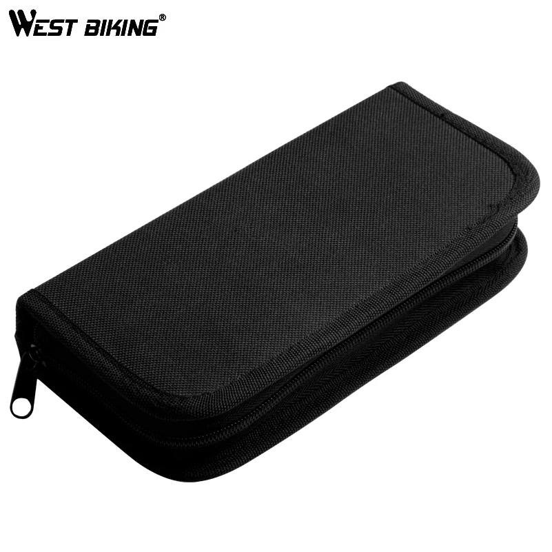 

WEST BIKING 8 in 1 Bicycle Repair Tool Kit Bag Set Professional Bike Repair Tools Spoke Wrench Kits Hex Screwdriver Bicycle Tool