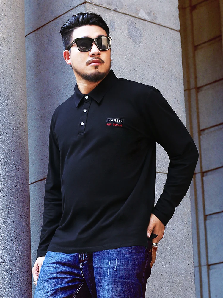 Осенняя Модная хлопковая рубашка поло мужские рубашки с длинным рукавом