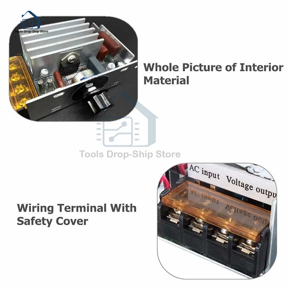 Контроллер скорости двигателя вентилятора переменного тока 220 В 4000 Вт