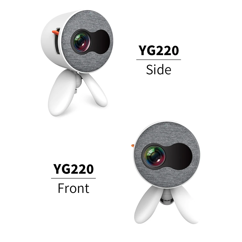 Портативный мини-проектор YG220 карманный милый проектор видеоплеер поддержка 1080P