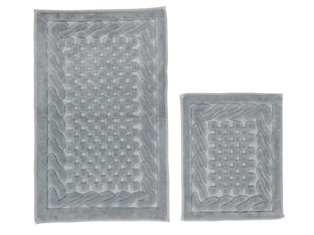 

Pitikare Cotton Bath Mat Set 2'li Gray