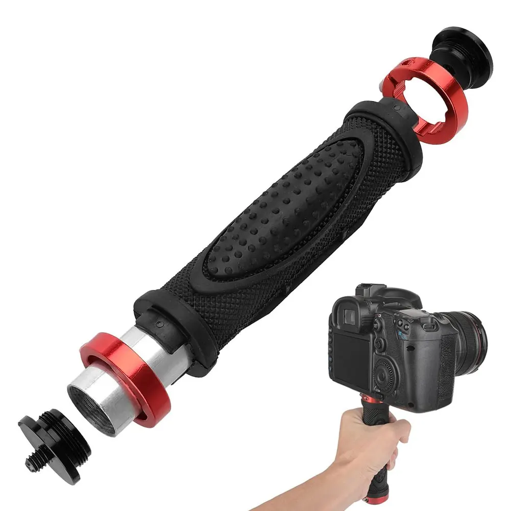 

SLR Camera Handle Grip With 1/4inch Screw Handheld Camera Stabilizer Anti-Slip Rubber Handle Tripod Camera Small Handle Grip