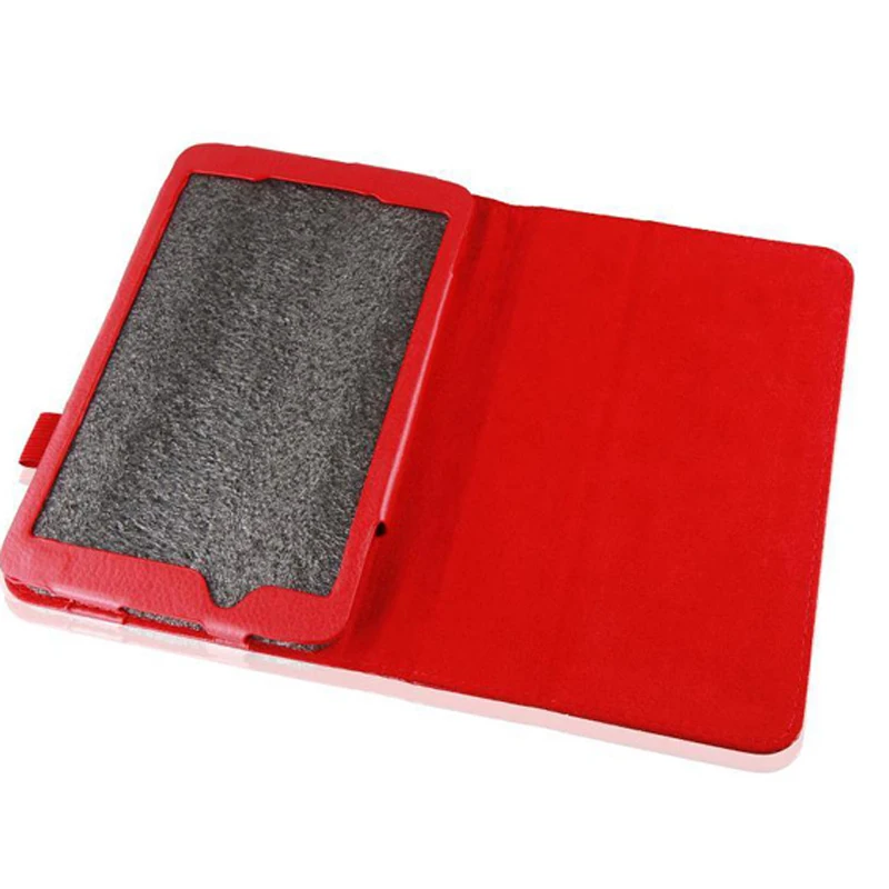 Чехол книжка из искусственной кожи с зернистой фактурой и подставкой для LG Gpad 7 V400