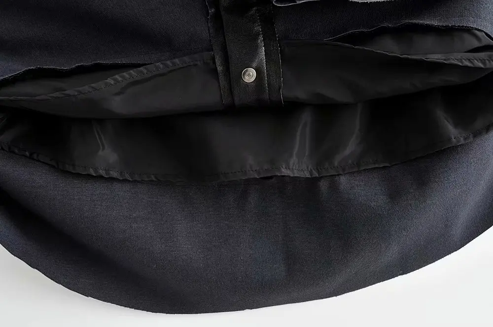 ZA дамские туфли из PU искусственной мини юбки 2019 Новая мода с высокой талией на