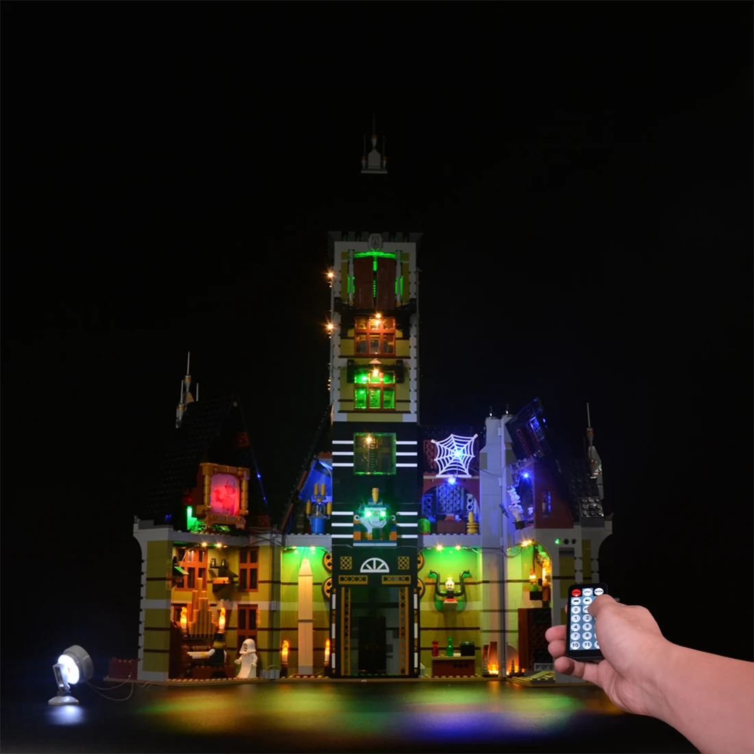 

8CH LED Lighting Kit for Haunted House 10273 (LED Included Only, No Kit)- Remote Control Sound Light Version