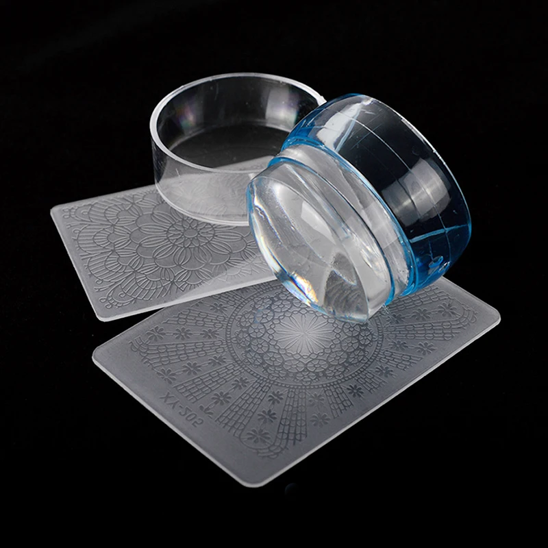 

Скребок для стемпинга ногтей с двойной головкой