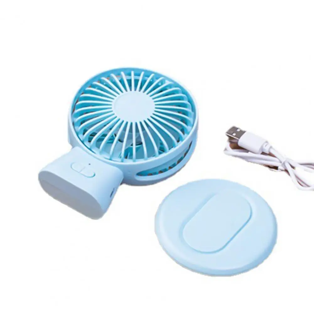 

LED Mini Fan Portable USB Rechargeable Adjustable Three Wind Speeds with Night Light Desktop Cooling Fan for Home