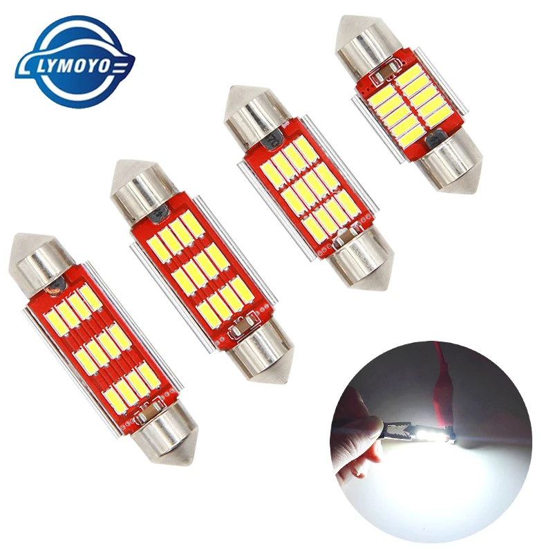 1 шт. гирлянда C5W CANBUS 31 мм 36 мм 39 мм 41 мм 4014 12 Светодиодный 10Smd подсветка номерного знака внутренний купольный светильник ильник лампа для чтения светодиодный 12 В