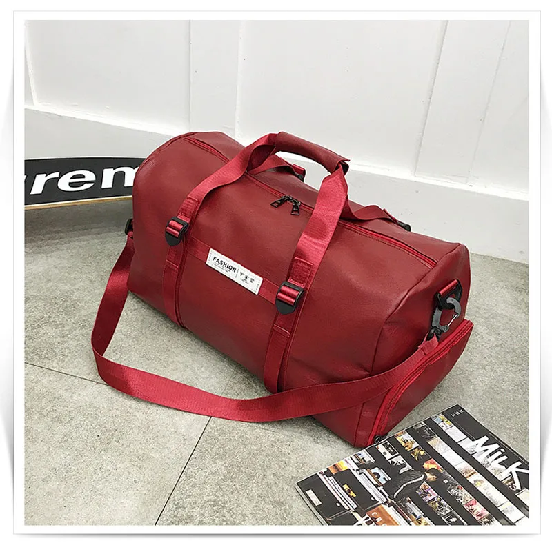 Multifunctional Gym bag Soft Leather Travel Bag Women Crossbody fitness yoga Sport Large Men Shoulder Storage Tote for Shoes |