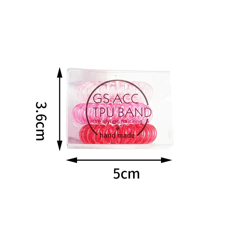 Повязка для волос эластичная в форме спирали 3 шт./упак. |