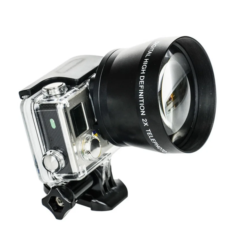Zoom Lens HD Super Telephoto Universal 52mm Professional Digital Camera for Gopro GOPRO 3+ 4 Xiaoyi LFX-ING | Электроника