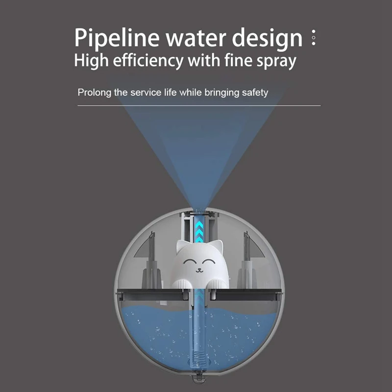 

Cute Humidifier, with Night Light,Can Be Used to Decorate the Room or As Kids Gifts,USB Portable Small Humidifier