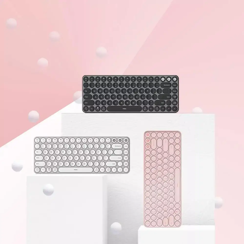 For Xiaomi Laptop Keyboard MIIIW Wireless Bluetooth Dual Mode 85 Keys Mini teclado 2.4GHz Tablet gaming keyboard | Электроника