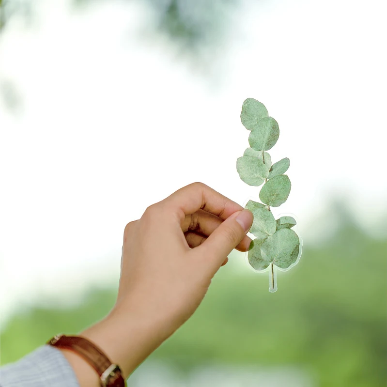 20 листов винтажные эвкалиптовые листья бумажные наклейки Набор Декоративные