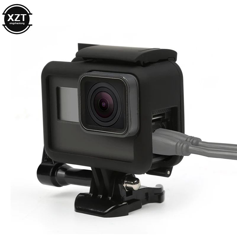 Защитный чехол с рамкой для GoPro Hero 7 6 5 черный защитный экшн камеры аксессуар