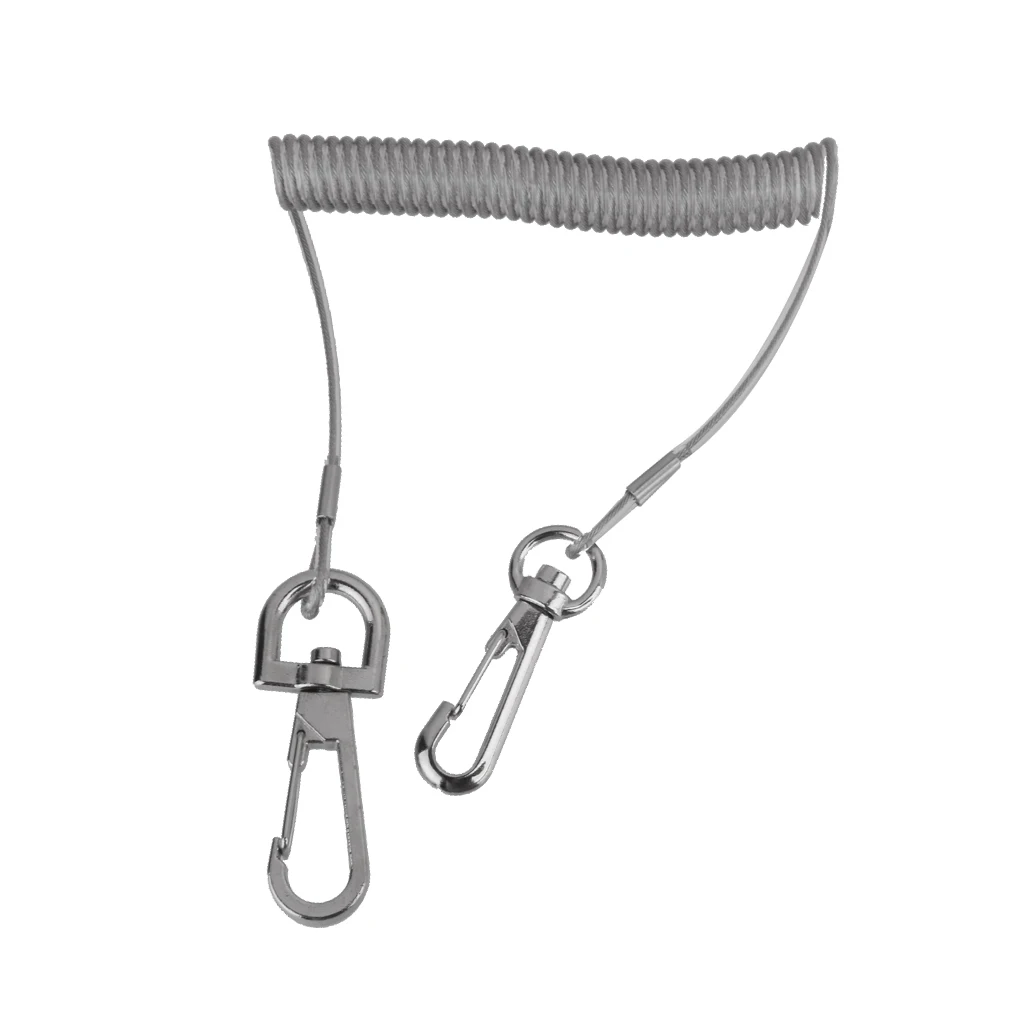 

Retractable Fishing Tackle Tether With Snap Hook, Fishing, Boating Tools Safety