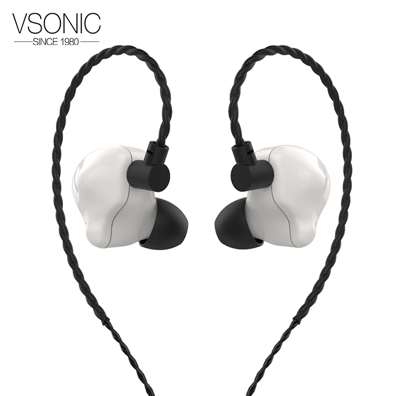 VSONIC VS3 Айсберг Динамический драйвер HiFi аудио в ухо монитор наушники с 2 Pin 0,78 мм съемный кабель
