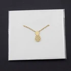 Summer Pineapple Pendant Necklace Stainless Steel Chain Fruit Necklace Charm Women Colar Vintage Jewelry Kids Ananas Bijoux