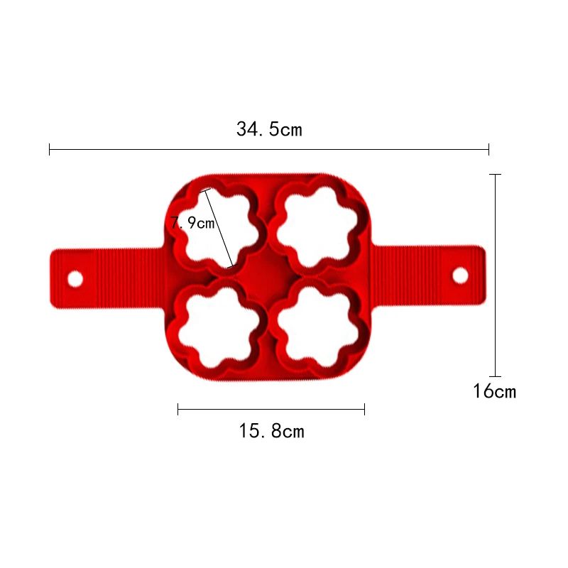 2020New! Форма для жареных яиц формы блинов силиконовые антипригарная простая в