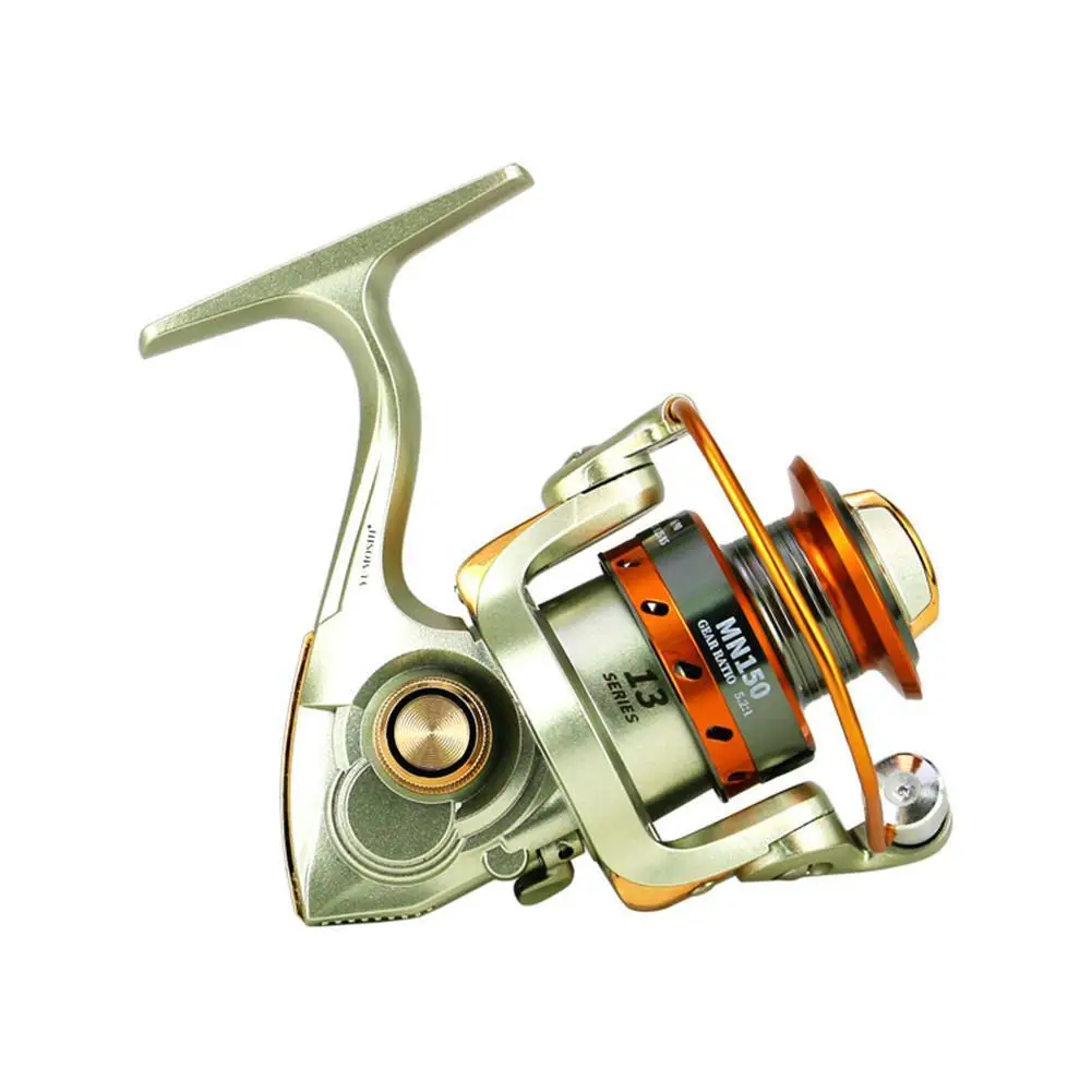 Рыболовная катушка Mn 150 полностью Металлическая качалка мини-спиннинговая