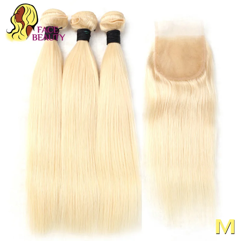 Блонд Facebeauty 1B 613 с Омбре Плетеный Уток 8 28 дюймов Remy бразильские прямые