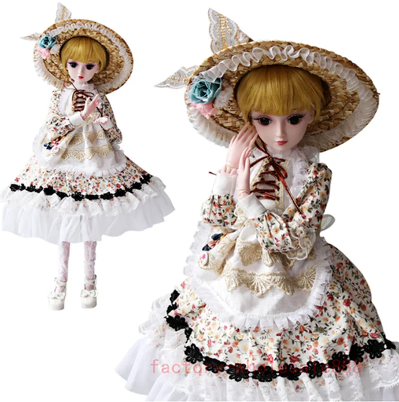 

Новинка, 60 см, Ball1/3 BJD, шарнирная кукла, женские глаза, свободное лицо, макияж, полный комплект, одежда, игрушки для девочек, для детей, американ...