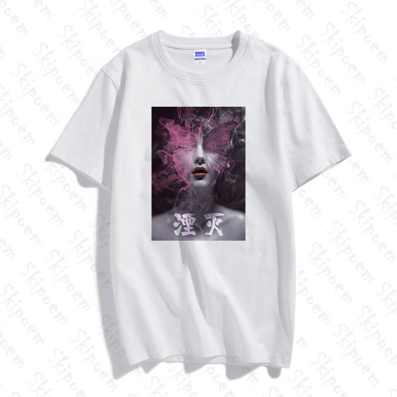 

Женская футболка с рисунком бабочек, женская футболка в стиле Харадзюку, готика, кавайная винтажная искусственная хлопковая одежда, футбол...