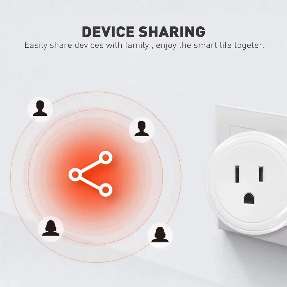 Умная розетка WiFi переключатель беспроводное питание штепсельная вилка США