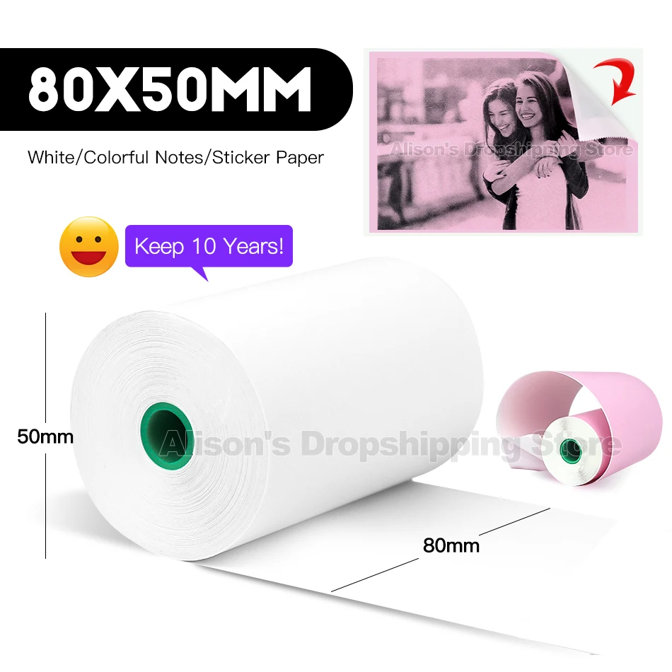 80 мм сохраняют Стикеры с 10 летним сроком действия термальная бумага для чеков