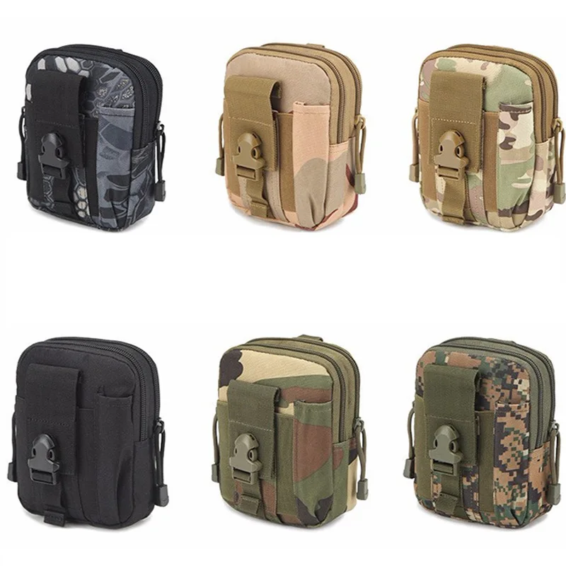 Tactical Belt Waist Pack Bag Molle Pouch Military Outdoor Hiking Small Pocket Camping Mobile Phone Wallet Hunting | Спорт и
