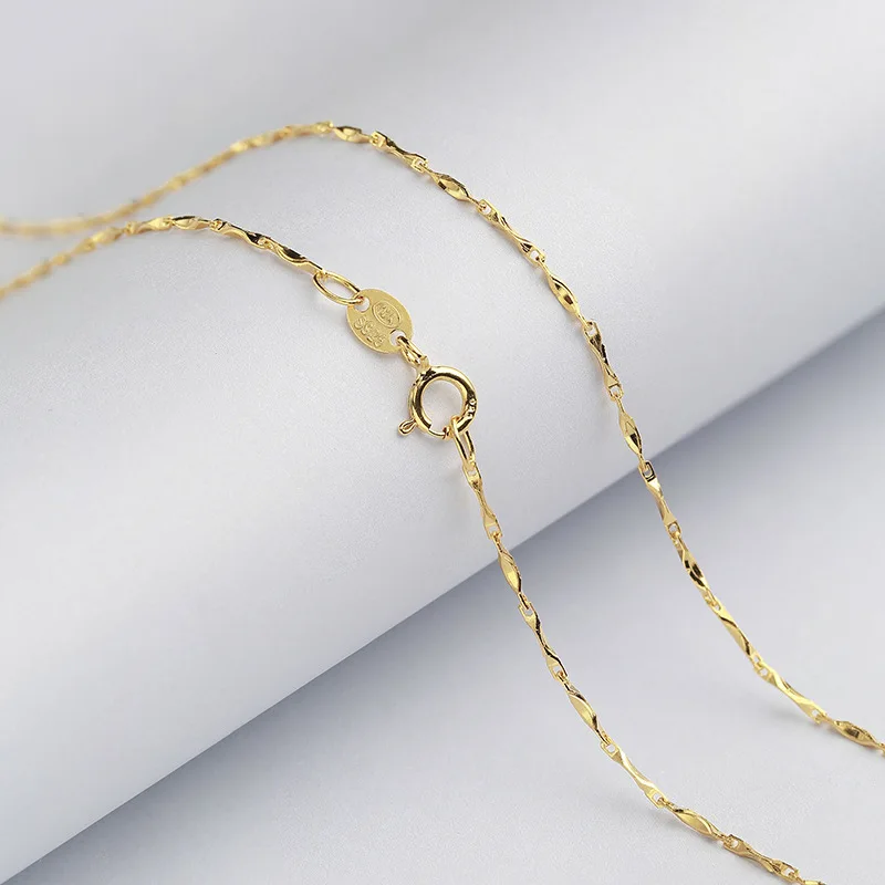 Ожерелье MIQIAO из серебряного бамбукового слитка длинная цепочка семян дыни 40 45 50 55