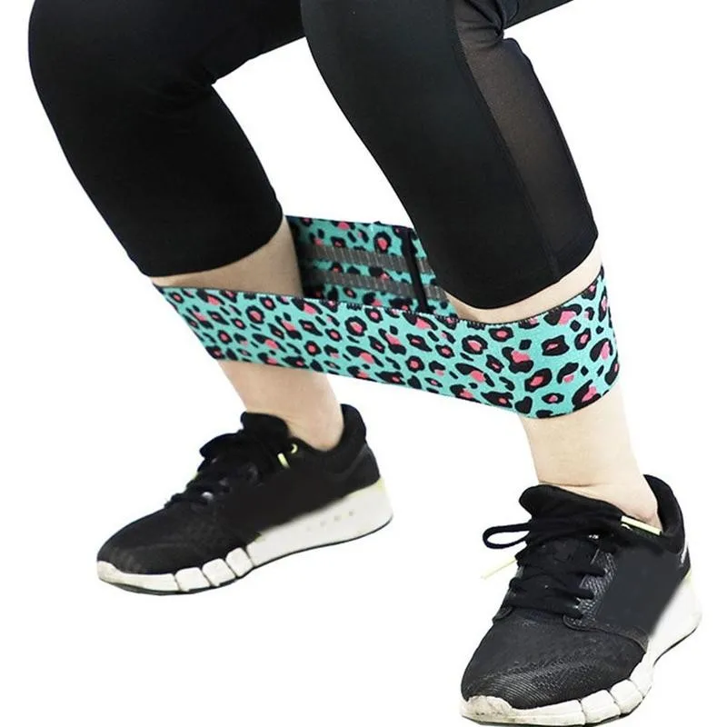 

Hip Circle Resistance Bands Leg Exercise Strength Elastic Loops Leopard Printed For Yoga Men Women Hip Circle Resistance Bands